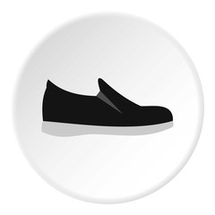 Male shoe icon. Flat illustration of shoe vector icon for web design