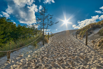 Endless Sandy Dunes of Leba in Poland