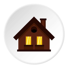 House icon. Flat illustration of house vector icon for web