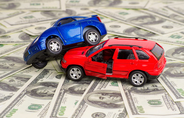 Accident two cars, insurance case