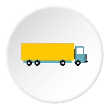 Truck icon. Flat illustration of truck vector icon for web