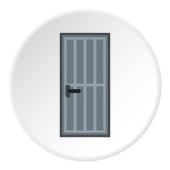 Lattice door icon. Flat illustration of lattice door vector icon for web