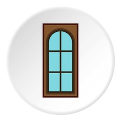 Interior door icon. Flat illustration of interior door vector icon for web