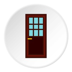 Living room door icon. Flat illustration of living room door vector icon for web