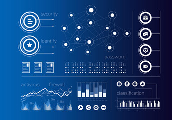 Security virtual interface . Mixed media