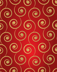 Red and Gold Christmas Swirls