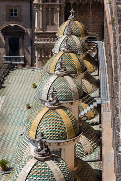 Palermo Cathedral's 18th century Baroque small side cupolas