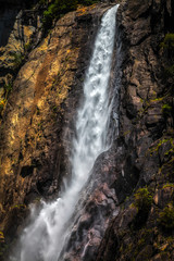 Fototapeta na wymiar Lower Yosemite Falls with Reduced Summer Flow