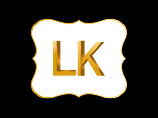 LK Initial Logo for your startup venture