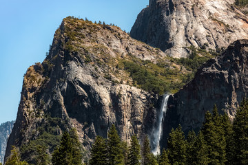 Waterfall in Yosemite on a Summer's Day