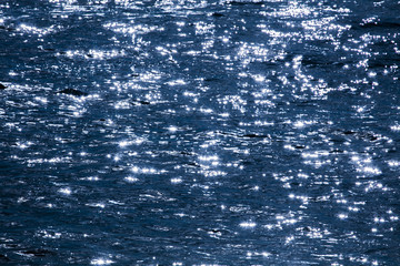 Blue water of the Pacific Ocean