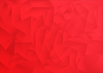 polygon pattern abstract background, red theme, vector, illustration, copy space for text