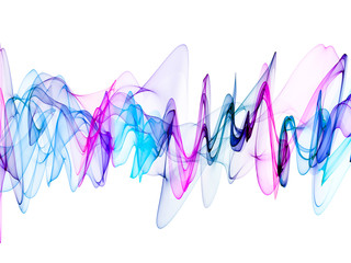 abstract multicolored ribbon