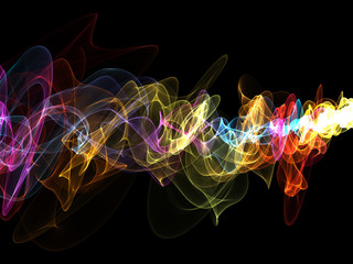 abstract multicolored waves