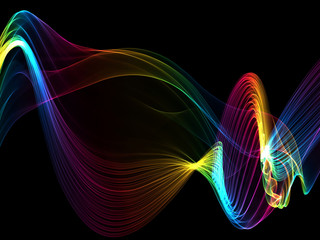 abstract multicolored waves
