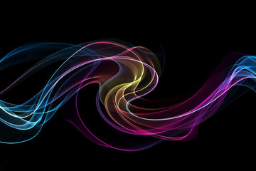 abstract multicolored waves