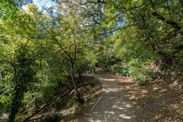 Fototapeta premium Beginning of the Royal trail in Livadia Palace