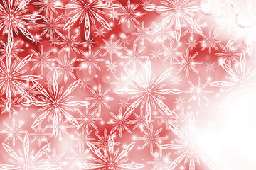 Fototapeta na wymiar Festive Christmas design. White snowflakes background.