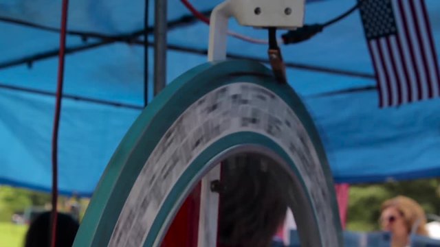 USA Festival Gambling at the Cake Wheel - Spinning Wheel