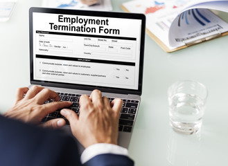 Employment Termination Form Page Graphic Concept