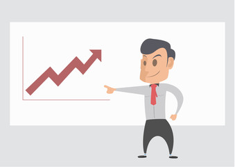 Greeting Card Employee Present his Graphic