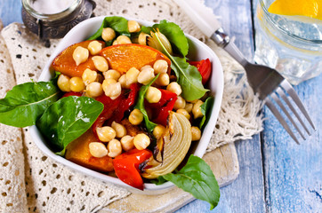 Salad of roasted vegetables