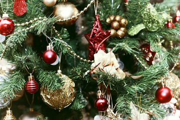 christmas tree decor macro