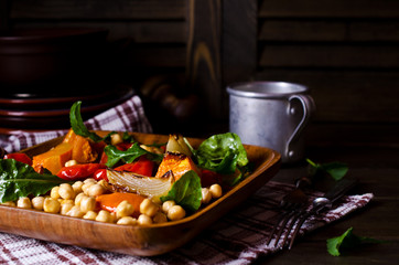 Salad of roasted vegetables