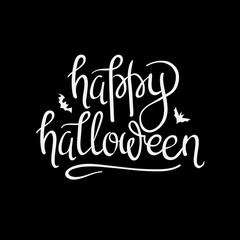 Happy Halloween Calligraphy.