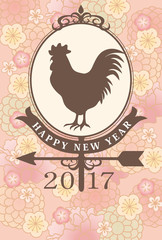 風見鶏 フラワー 丸 淡