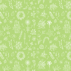 cute designs of free hand flower doodle pattern