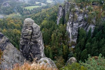Nationalpark sächsische Schweiz Elbsandsteingebirge Bastei