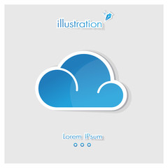 Cloud Symbol , Vector EPS10 illustration