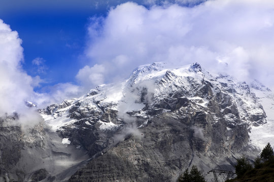 alps in the summer at an altitude of 2125, Italy