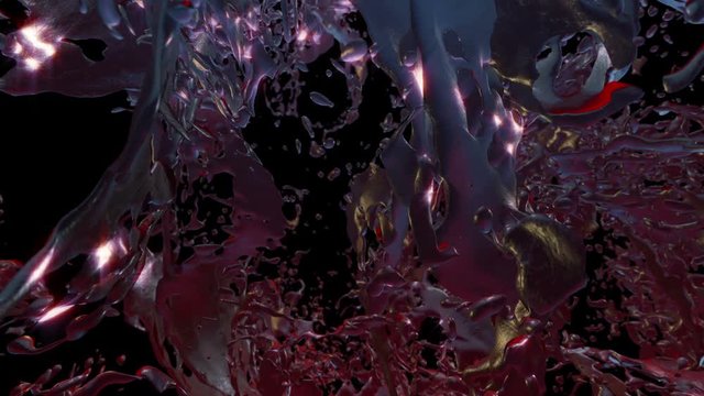 Camera movement in a fantasy abstract environment. Seamless animation.