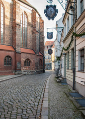 Berliner Innenstadt, Gasse im Nicolaiviertel