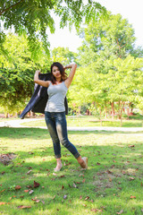 Women with T-shirt