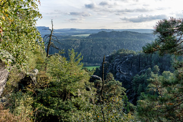 Nationalpark s&auml;chsische Schweiz Elbsandsteingebirge Bastei
