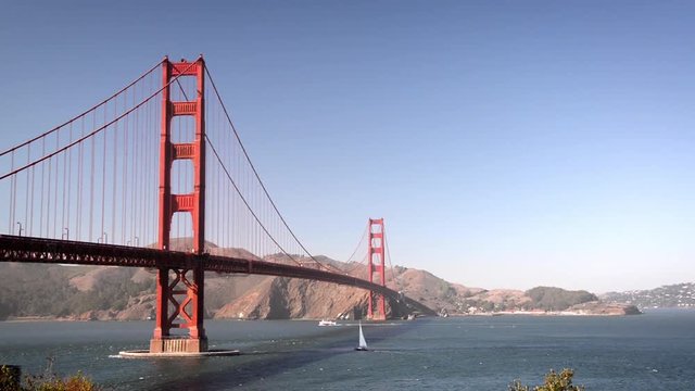 View of the Golden Gate Bridge in San Francisco, California