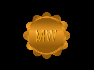 MW Initial Logo for your startup venture