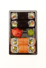 Japanese sushi rolls.