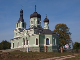 Fototapeta na wymiar Orthodox church, Boncza, Poland