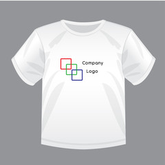 Mock-up vector illustration shirt with the logo for your design
