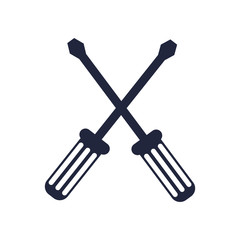 Screwdriver icon. Tool instrument and repair theme. Isolated design. Vector illustration
