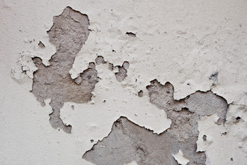 grunge peeling paint wall textured background, brown or beige tone