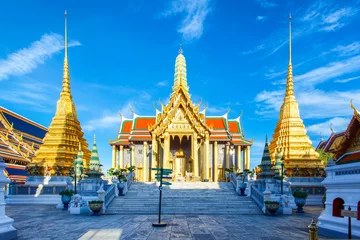 Fototapete Tempel Wat Phra Kaew Ancient temple in bangkok Thailand