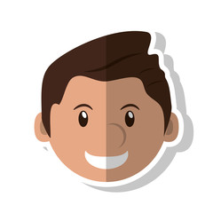 Fototapeta premium Man cartoon icon. Avatar people and person theme. Isolated design. Vector illustration
