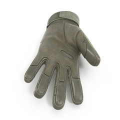 outdoor riding hiking climbing training tactical glove on white. 3D illustration