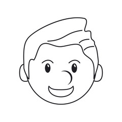 Man cartoon icon. Avatar people and person theme. Isolated design. Vector illustration