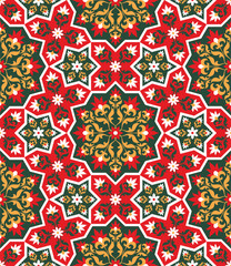 Arabesque. Pattern in Moorish style. Arab seamless texture. Element of design. Islamic  background. Oriental ornament